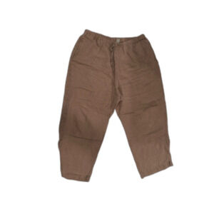 Orvis Tan 100% Linen Drawstring Pants Size Large 14/16
